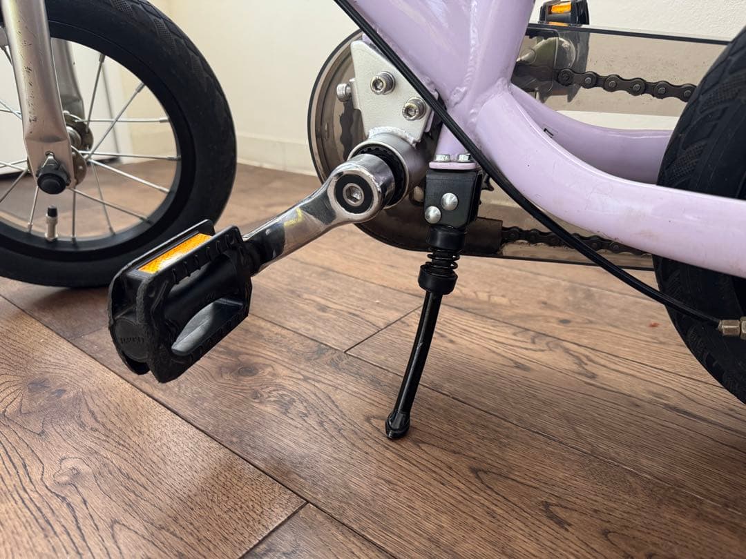へんしんバイク2 パープル　幼児用自転車（空気入れつき）