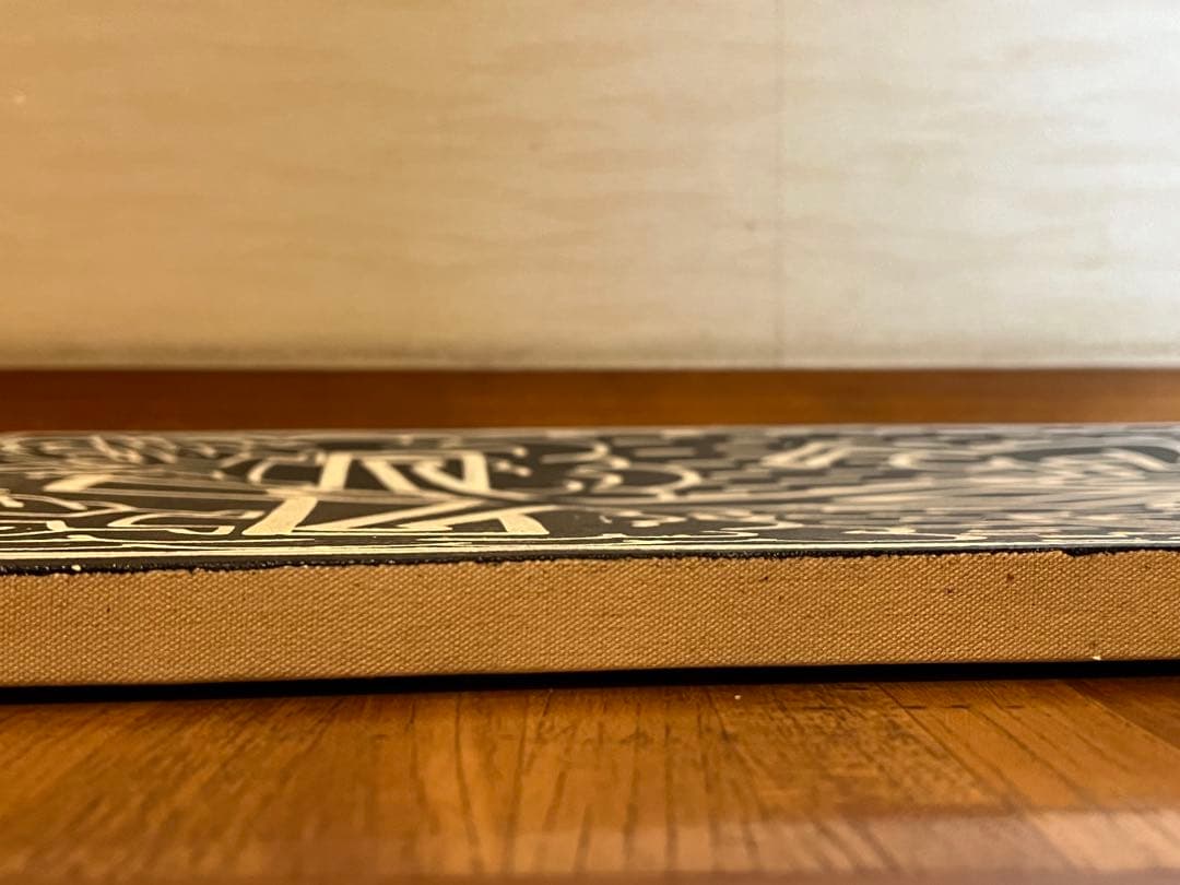 貴重　キース•ヘリング　大型肉筆油彩画