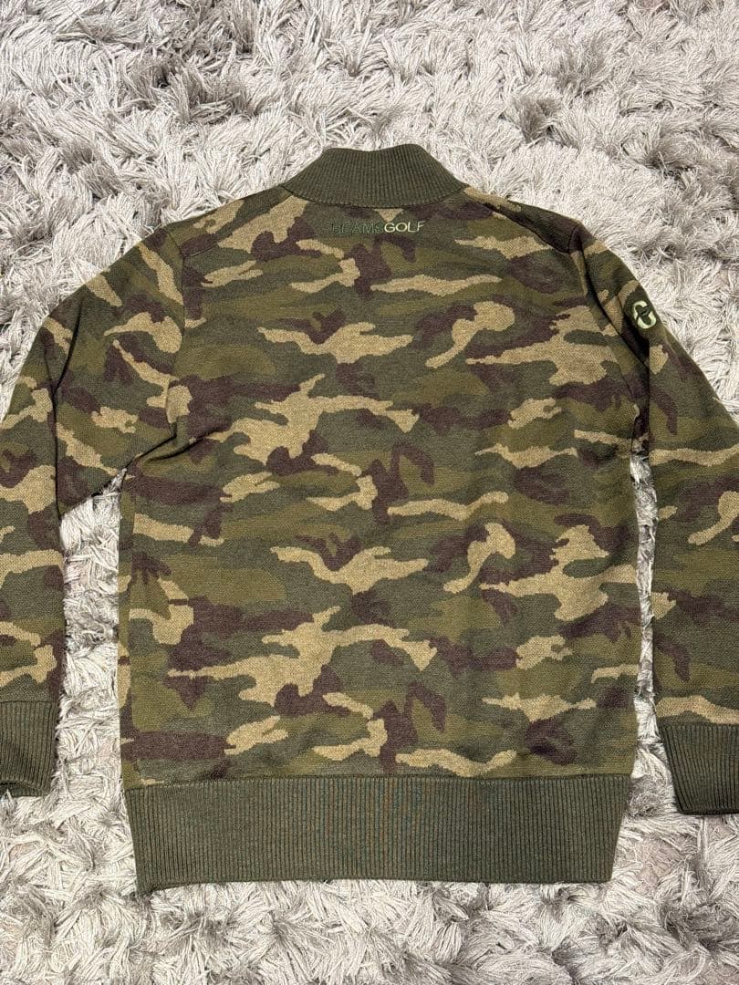 ビームスゴルフ　ニット　カモ　迷彩　L