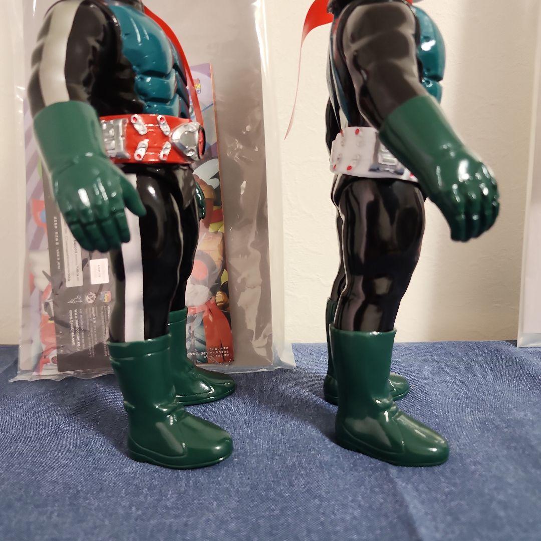 東映レトロソフビコレクション　シン·仮面ライダー　シン·仮面ライダー第２号　2体