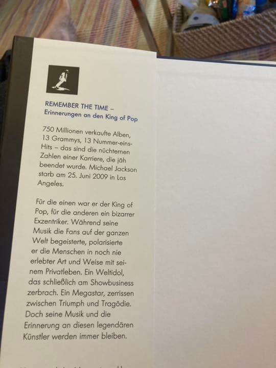 マイケルジャクソン　ドイツ本　remenber the time