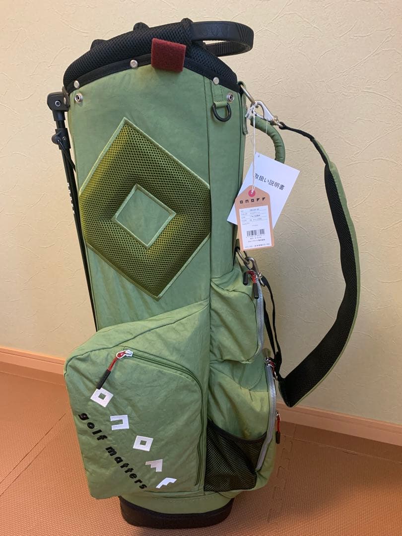 onoff 軽量スタンド キャディバッグ グラスグリーン