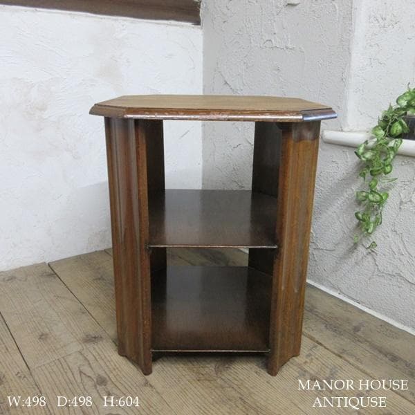 イギリス アンティーク 家具 CC41 ブックテーブル 本棚 英国 6481d