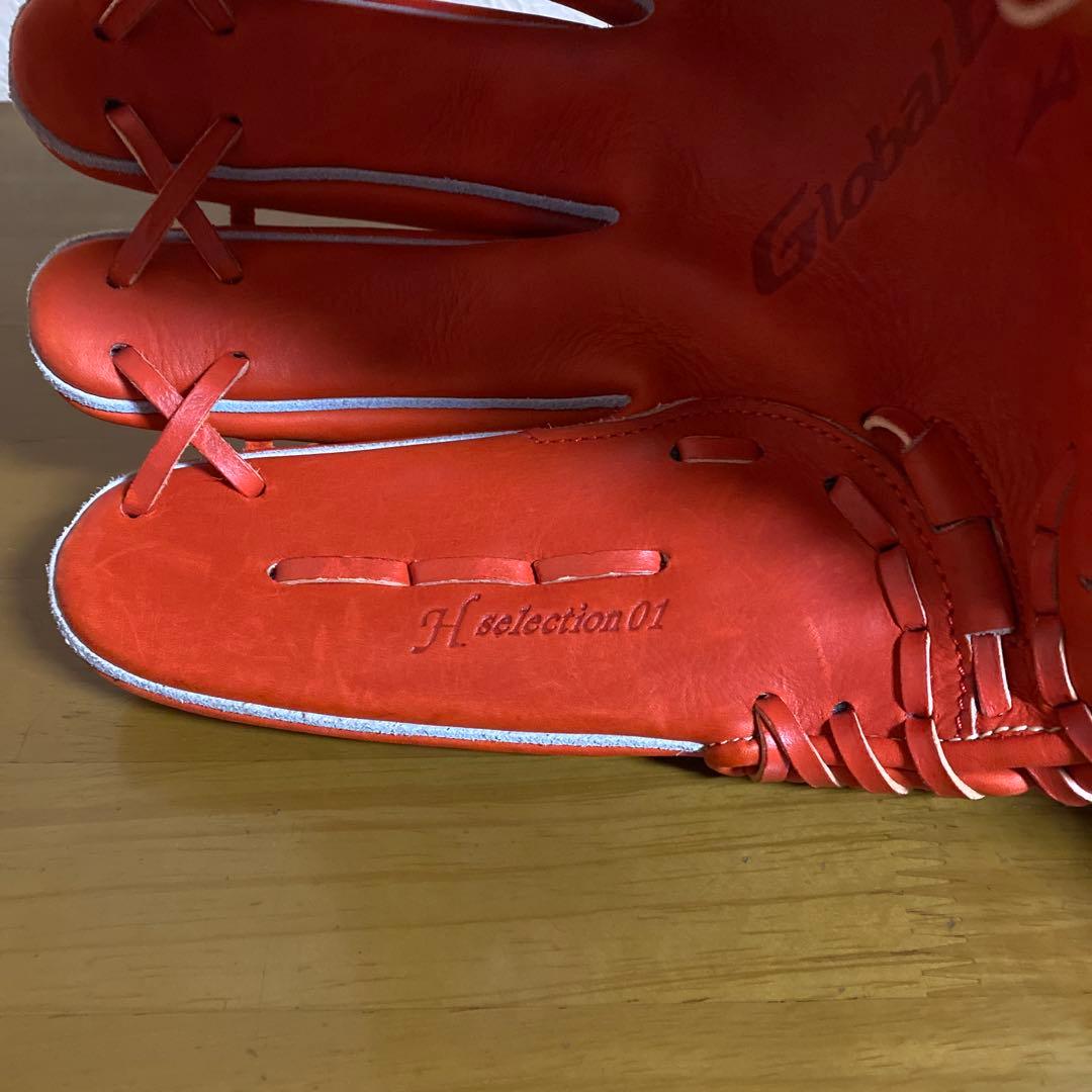 Mizuno Global Elite 軟式グローブ オレンジ