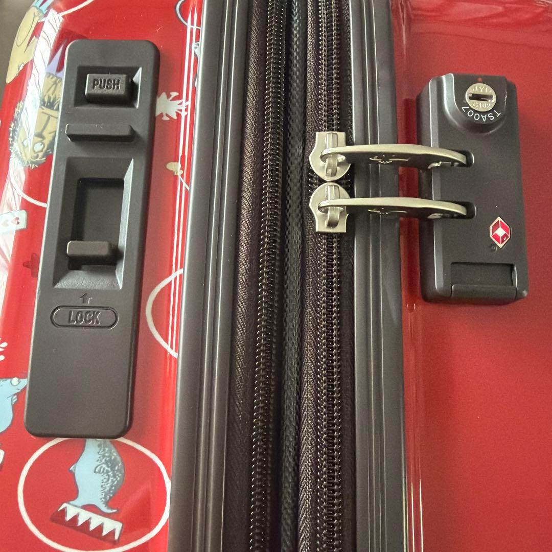 新品 ムーミン スーツケース サイズ S 36L （43）サーカス柄　赤