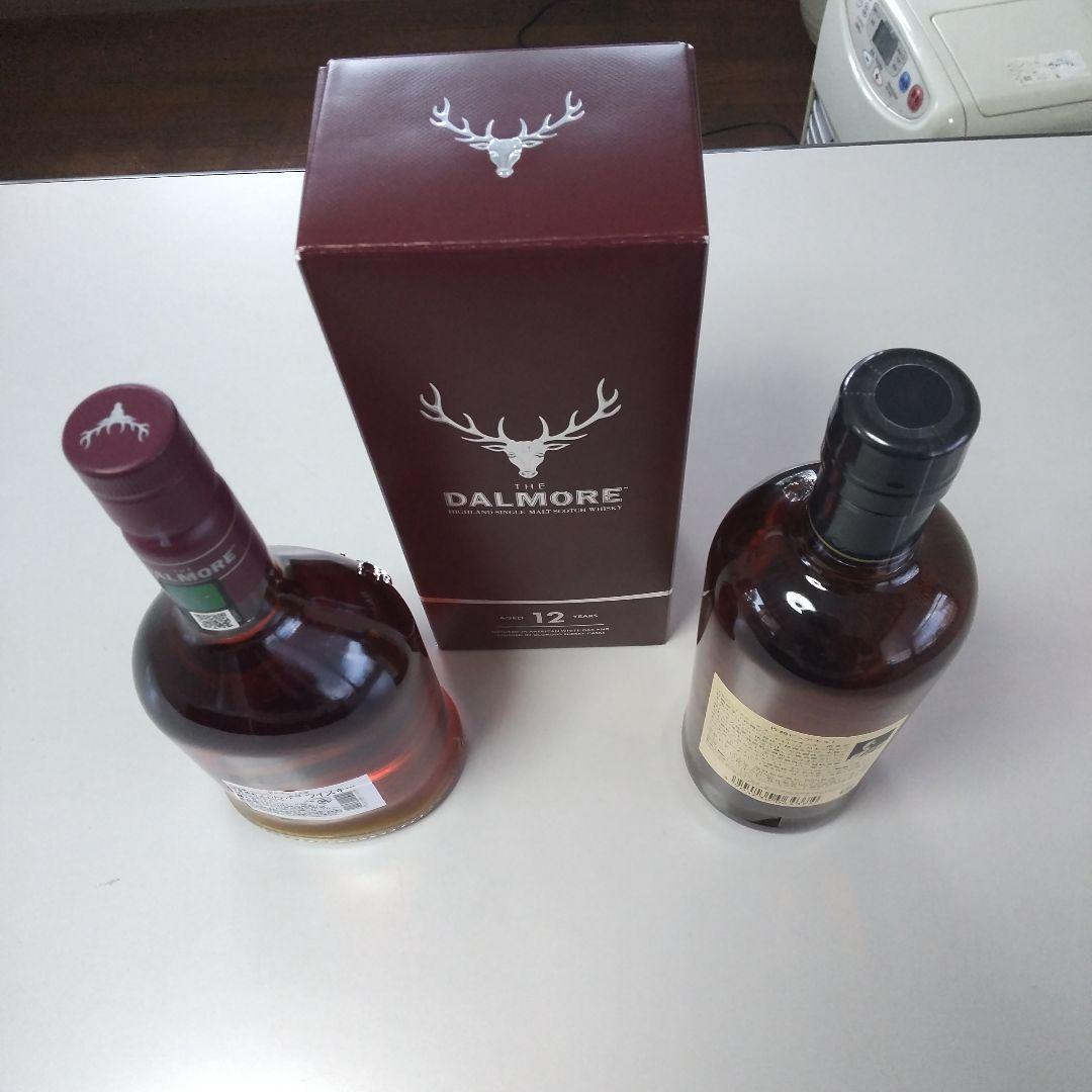 竹鶴na,ダルモア12年,それぞれ700ml.