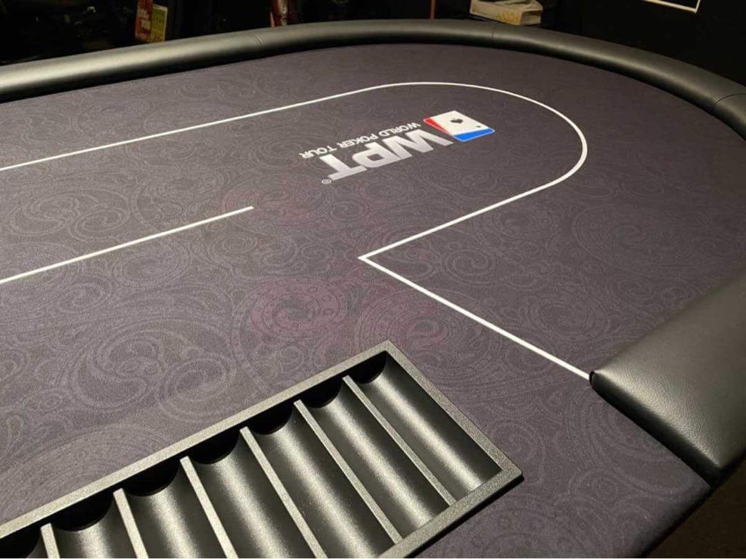 激レアWPT仕様！ポーカーテーブル10人バカラ ブラックジャック 引取用お得商品