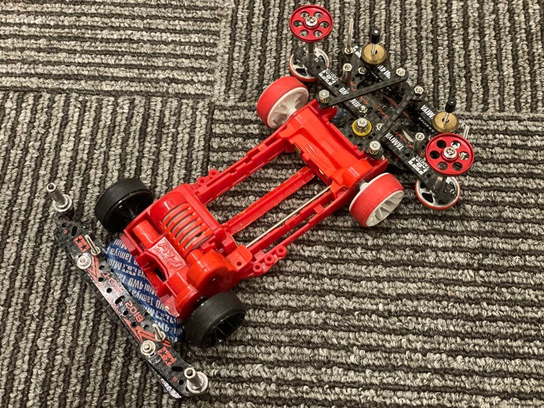 FM-Aシャーシ　フルカスタム　カーボン　1軸アンカー　東北ダンパー