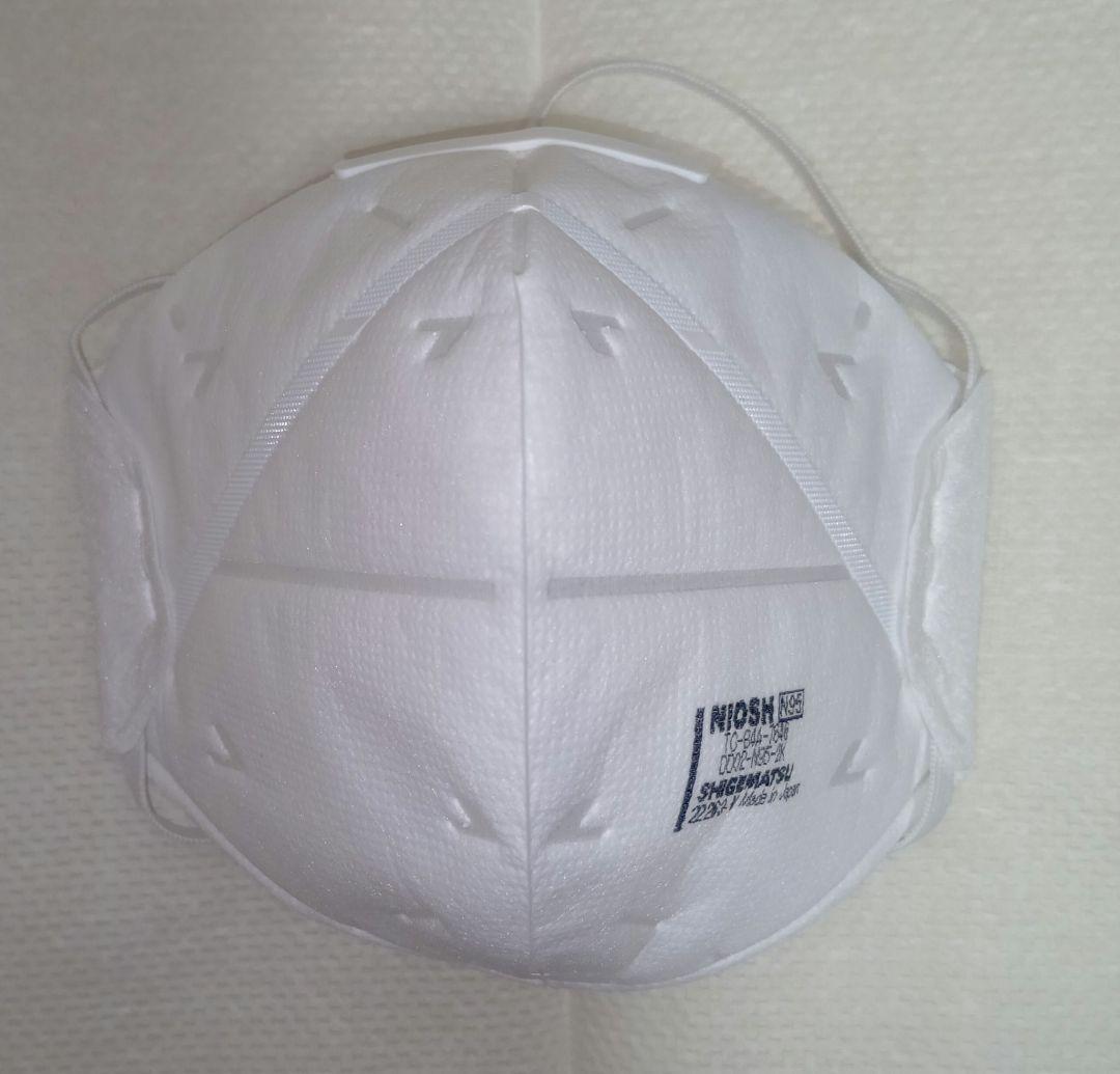 100枚 N95 重松製作所 使い捨て式 防塵マスク DD02-S2-2K