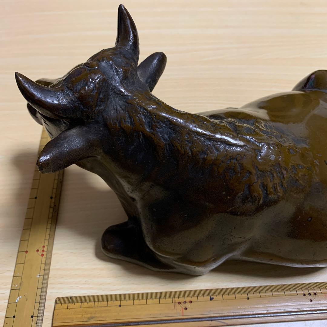 牛　　ブロンズ像　　和牛　　置物　　5キロ　　縁起物