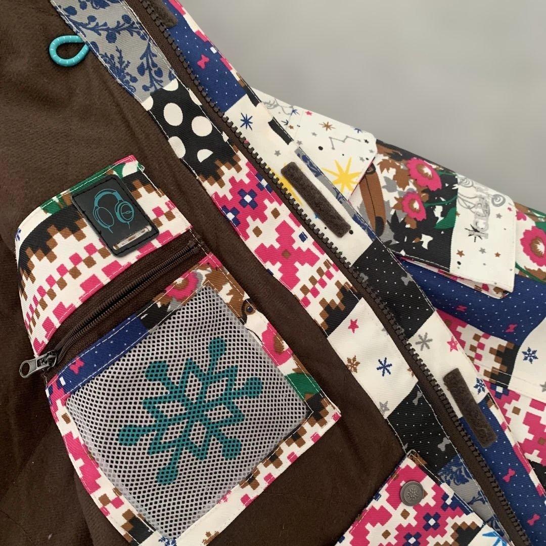 極美品✨ICEPARDALスキーウェアスノボウェア ジャケット　総柄　L相当