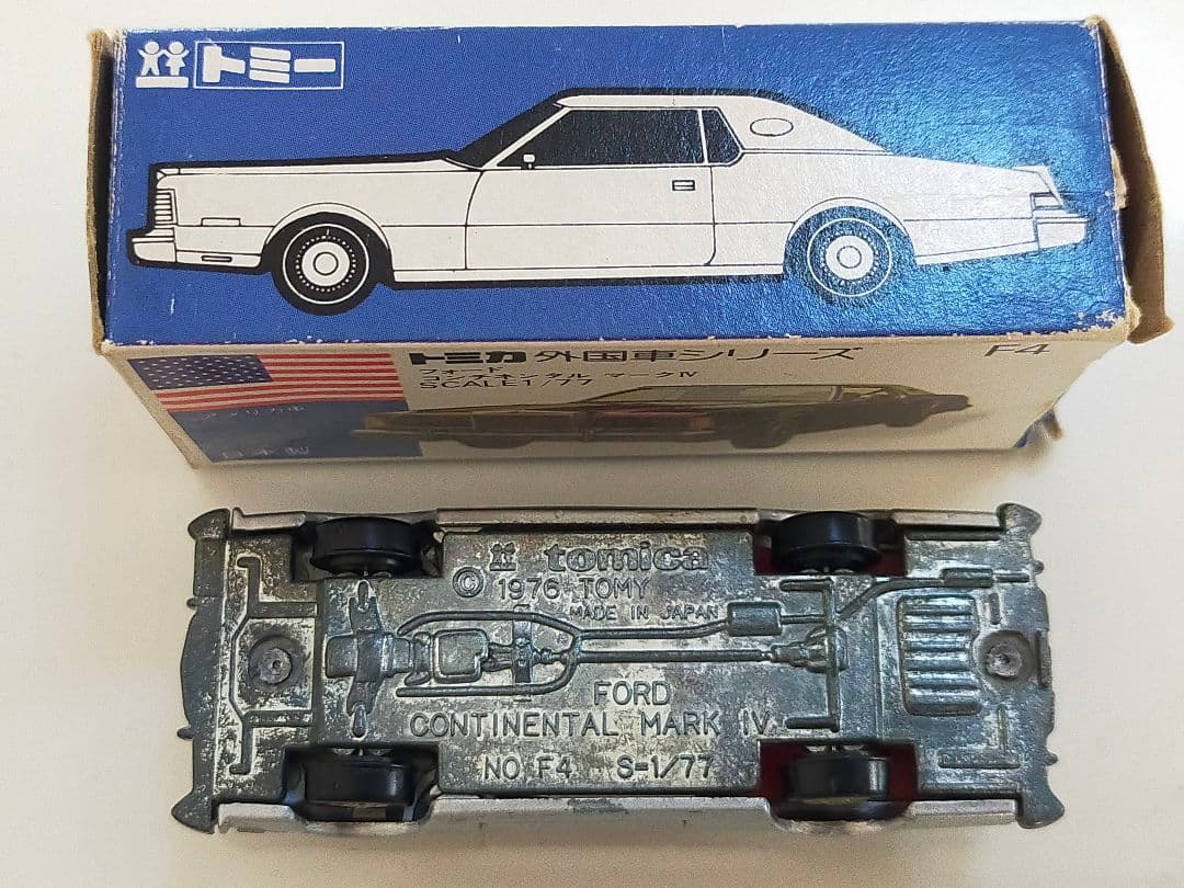 超希少 1Eホイール フォード コンチネンタル マークⅡ 青箱 トミカ 日本製