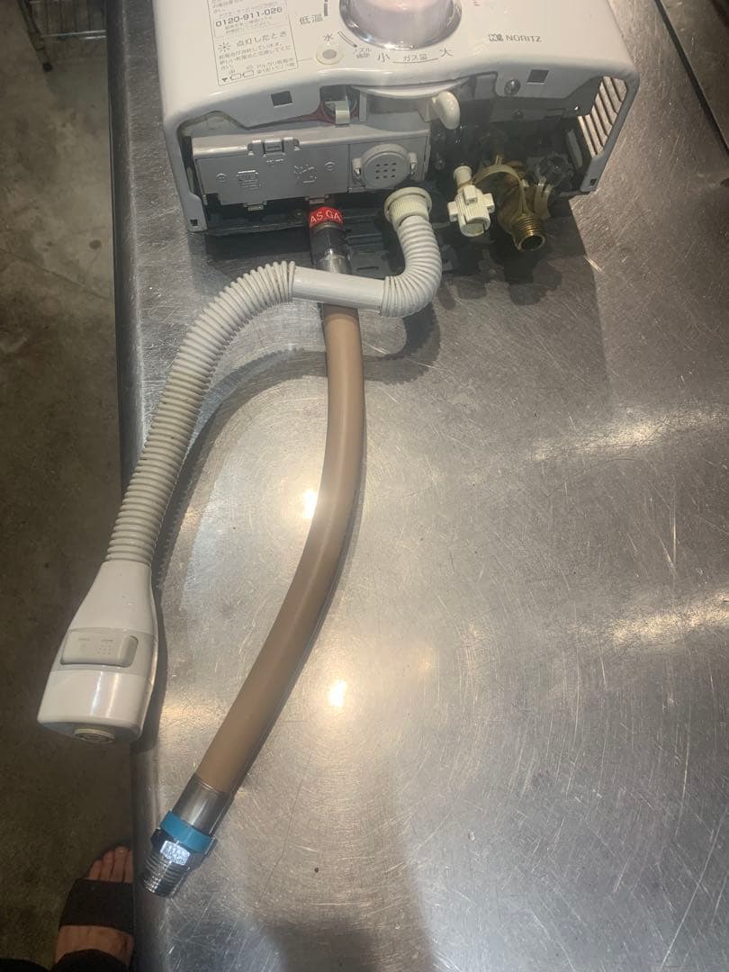 NORITZ 湯沸かし器 ダイヤル式 ホース付き