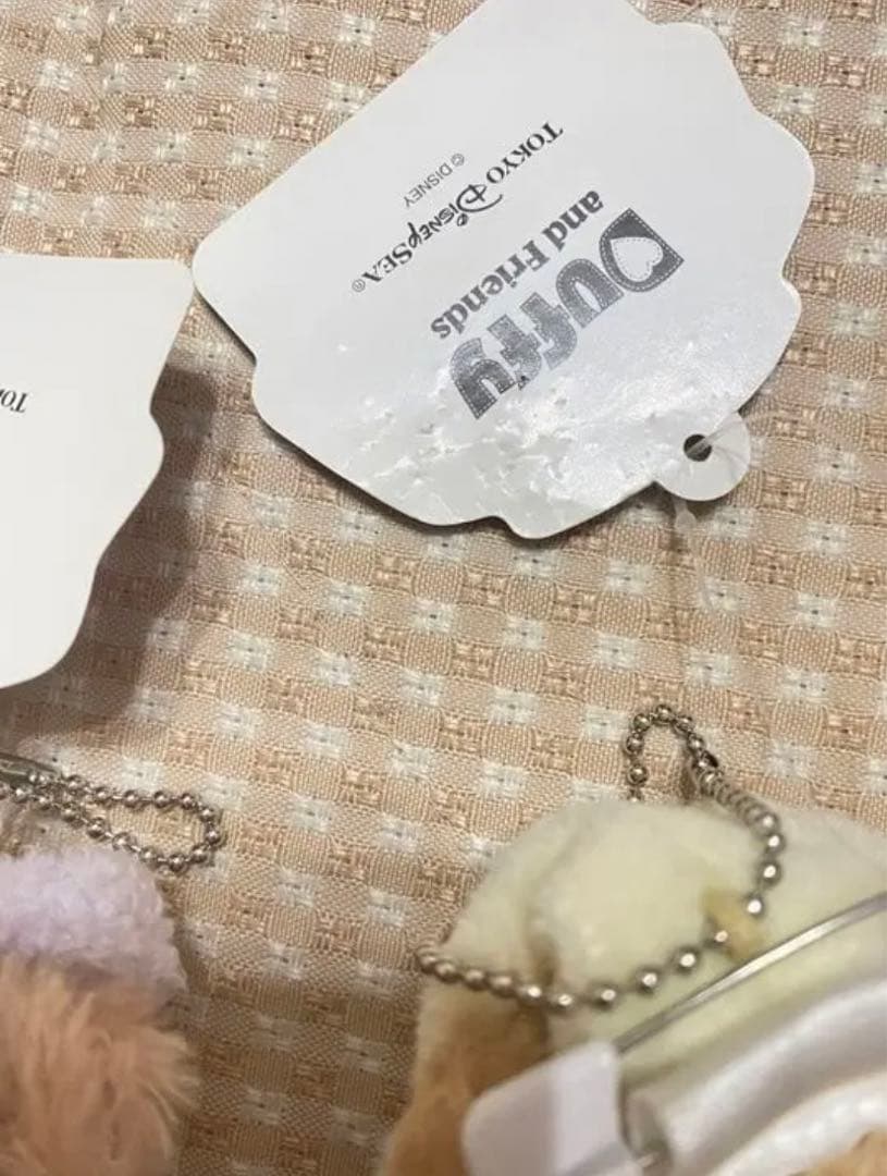 ダッフィー シェリーメイ ぬいぐるみバッジ オータムスリープオーバー　タグ付き