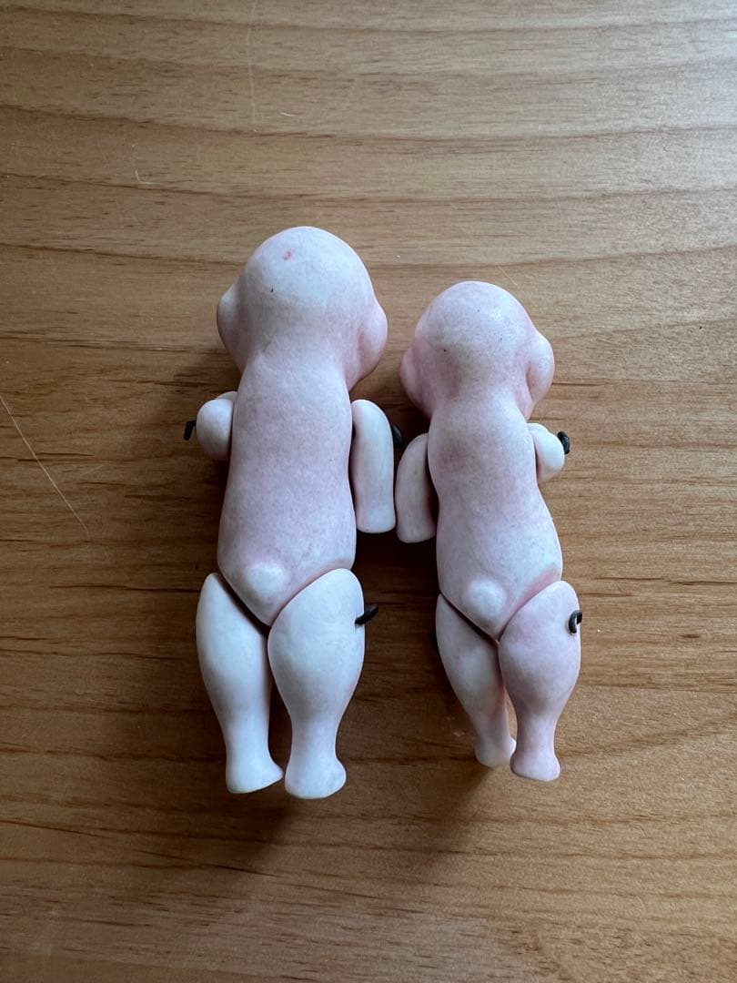 【アンティーク】ドイツ製 オールビスク 子豚ちゃんペア