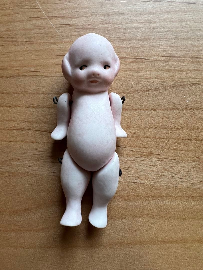 【アンティーク】ドイツ製 オールビスク 子豚ちゃんペア