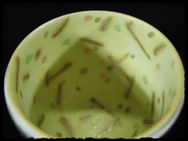 人気作家 伊藤 北斗 釉刻色絵金銀彩 茶入 バラ 魚 四方桟 共箱 e166