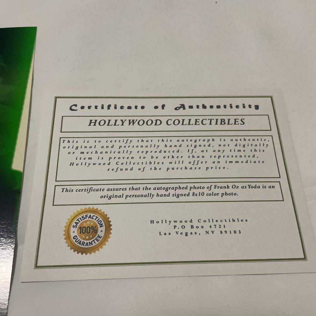 スターウォーズ　ヨーダ　サイン入り