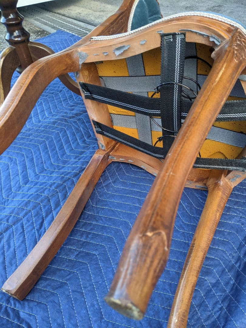 イタリア製　象嵌細工　サイドテーブル　コーヒーテーブルチェアセット　アンティーク