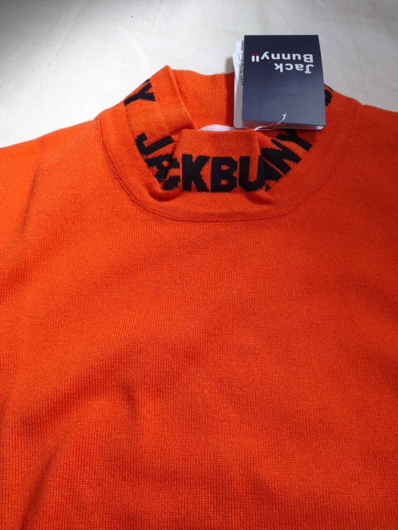 3サイズXS メンズ ゴルフウェア ジャックバニー モックネックセーター 新品