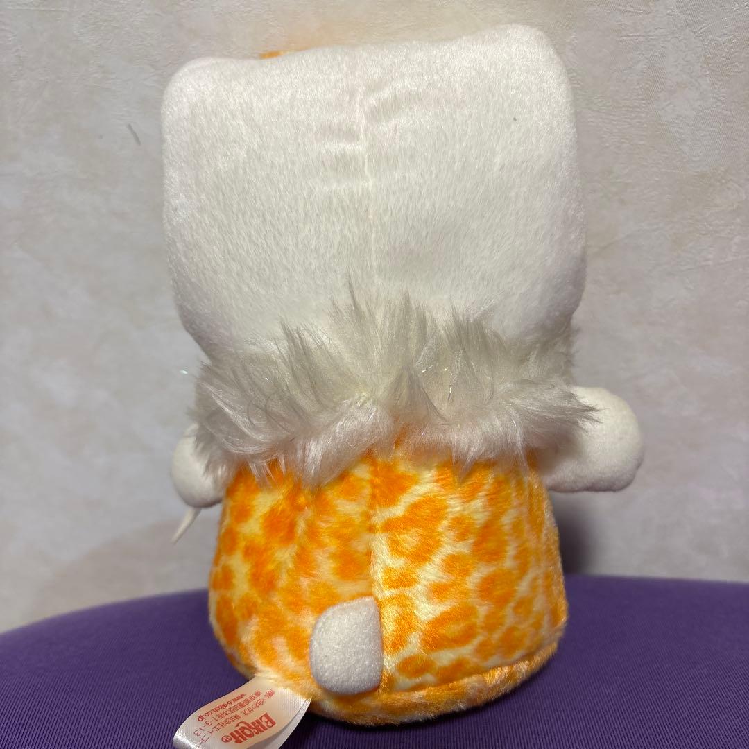 ハローキティ ぬいぐるみ ヒョウ柄 オレンジ