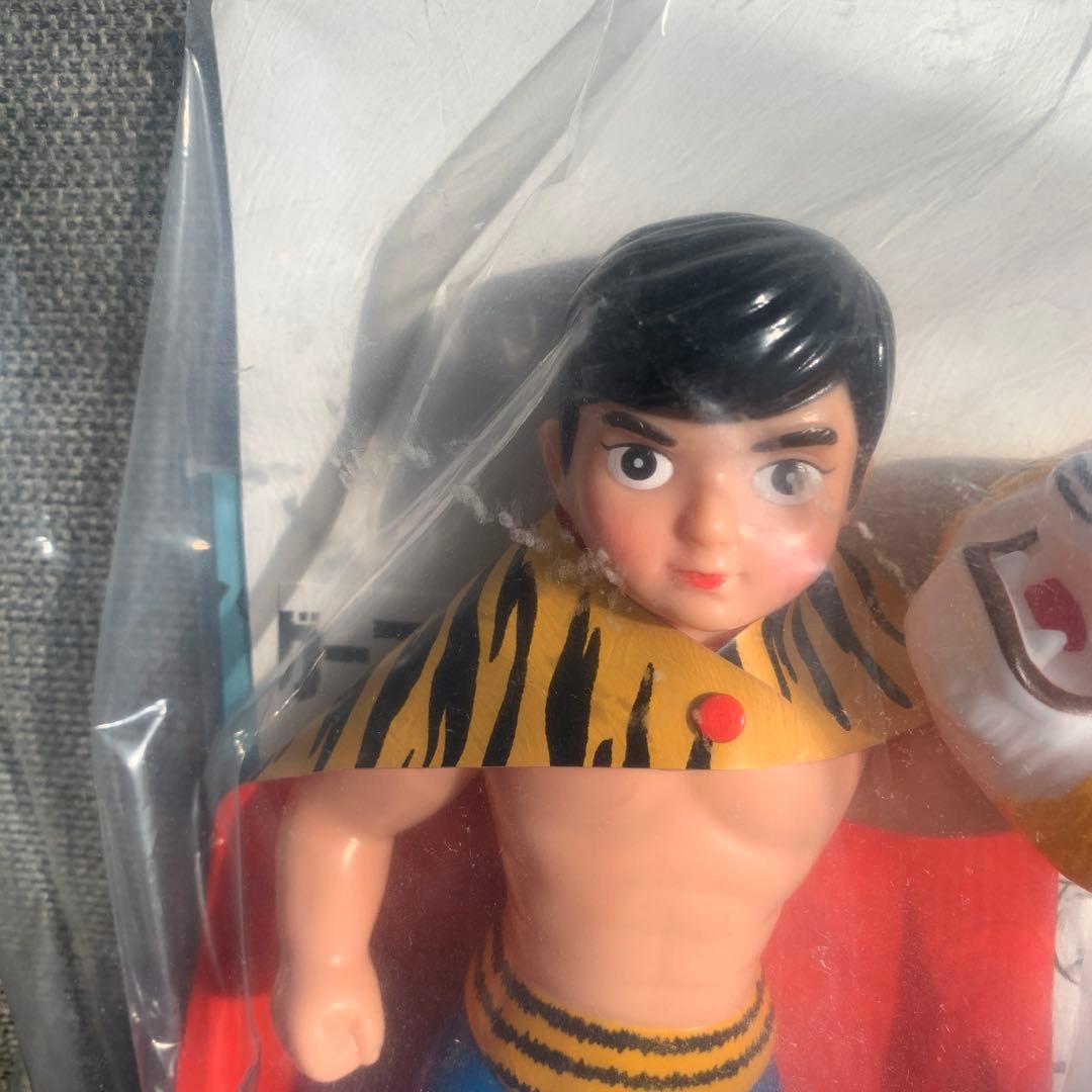タイガーマスク　初期型きいろ1期　ソフビ