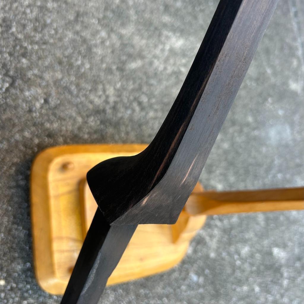 三線　棹　黒木　カミゲン　真壁型　沖縄　未塗装　伝統工芸士製作 .2