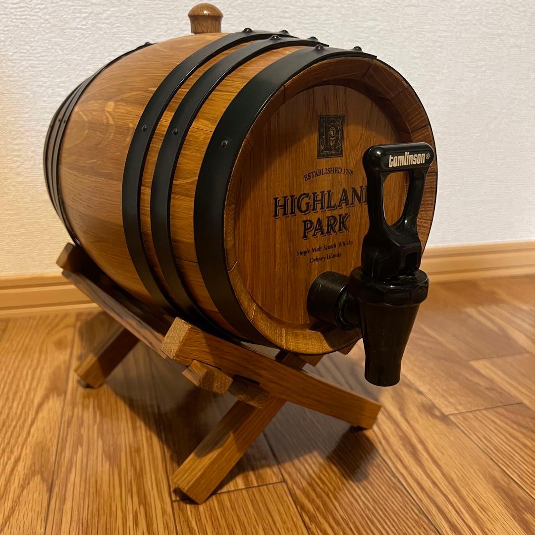 【貴重】HIGHLAND PARK 木製ミニ樽 タップ付き