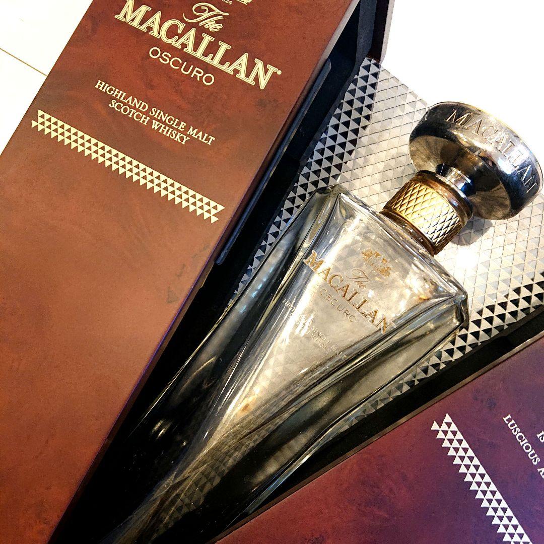 美品 マッカラン1824 オスクーロ 空瓶 箱 ウイスキー