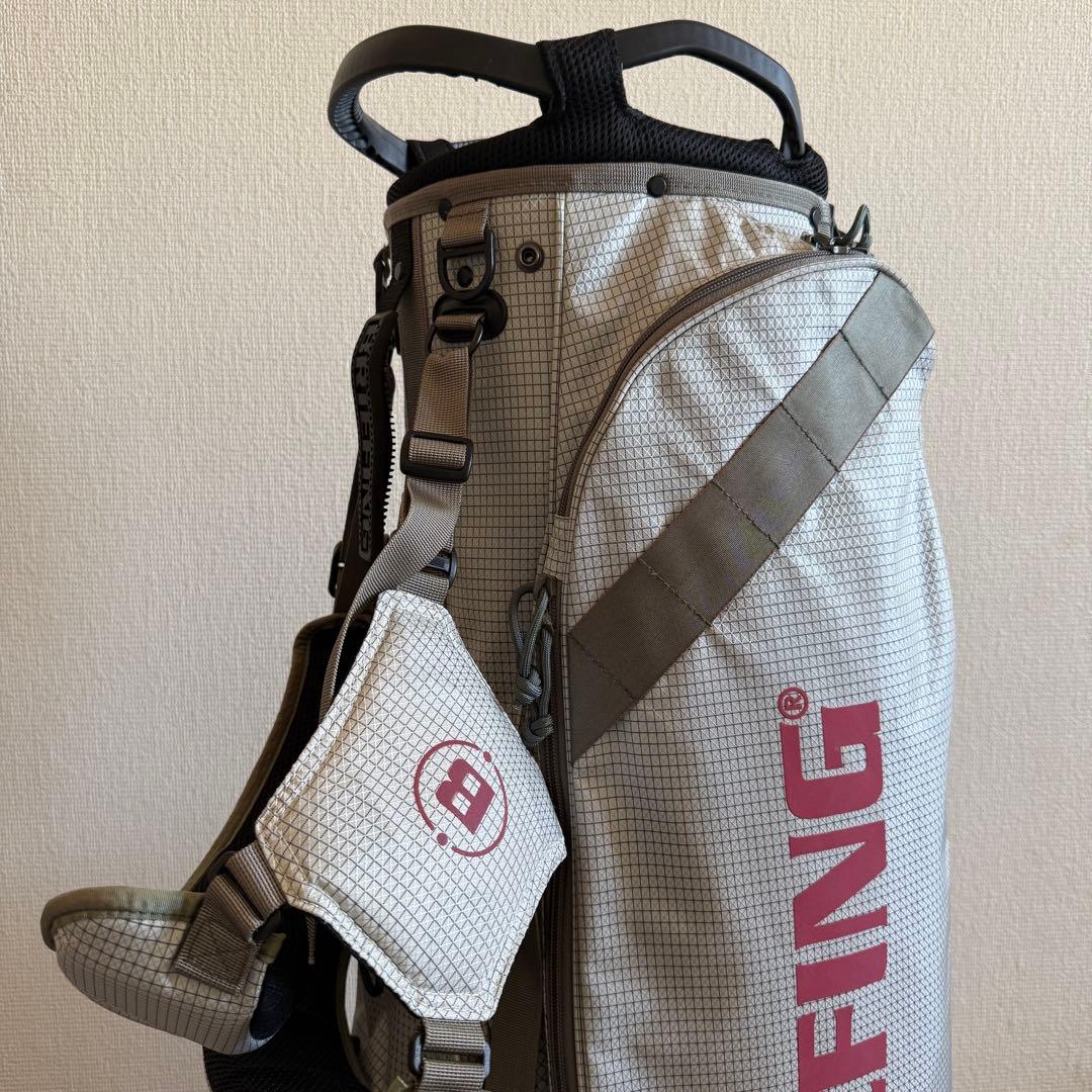 ブリーフィング　キャディバッグ　CR-7 ショルダー　スタンド式　軽量　グレー