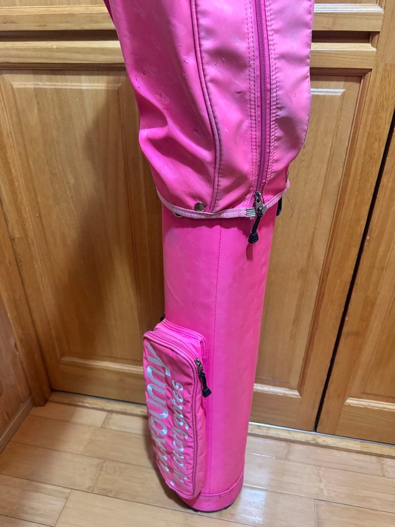 3点セットキャディバッグ ピンク　ジャックバニー　パター&ドライバーカバー