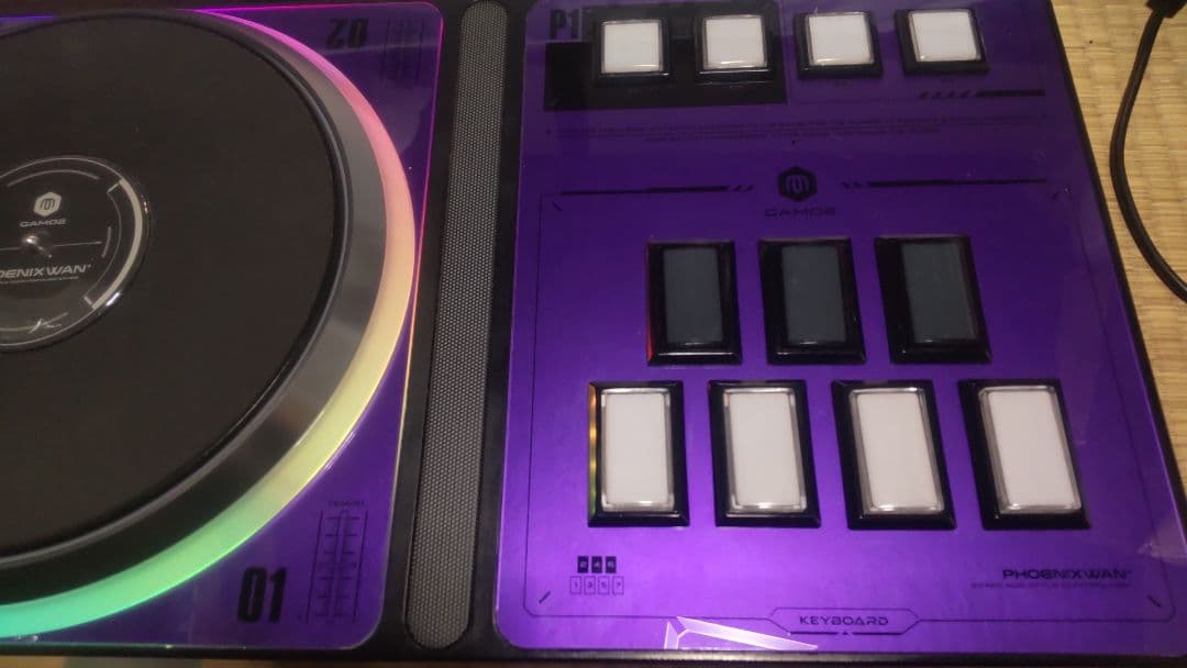 ビートマニア DAO PHOENIXWAN LMT 三和ボタン 静音化 パープル