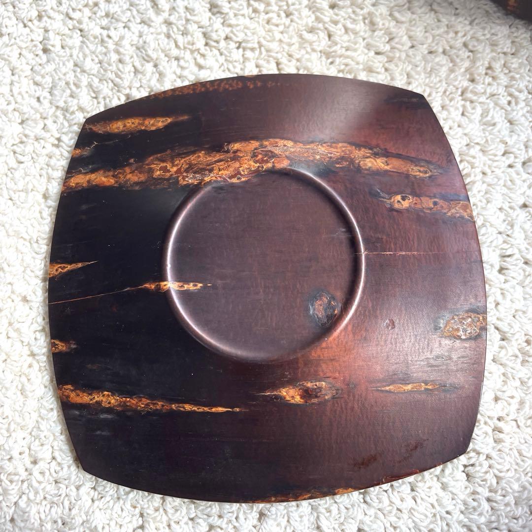 未使用樺細工 桜皮細工 茶道具12点セット十六角茶櫃 伝統工芸品 秋田角館2-1