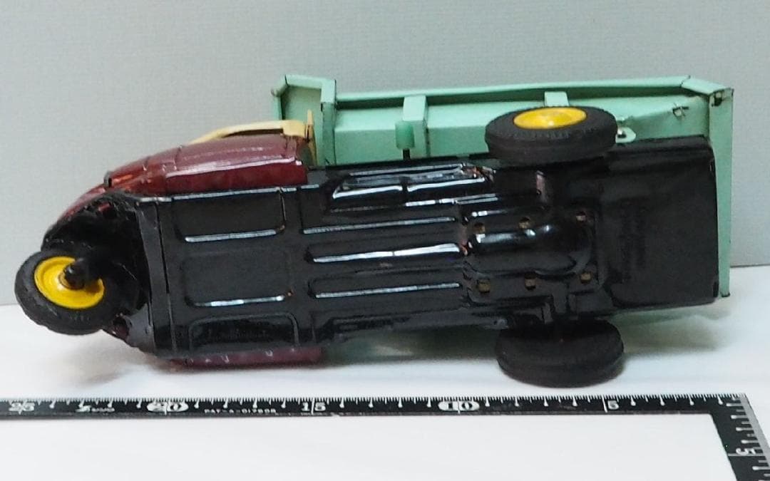 萬代屋【三菱 三輪ダンプ トラック 】ブリキ自動車TIN TOY CAR【箱無】