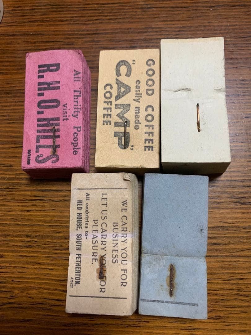 海外紙物　ヴィンテージ  イギリス　チケット　５種セット　１名様