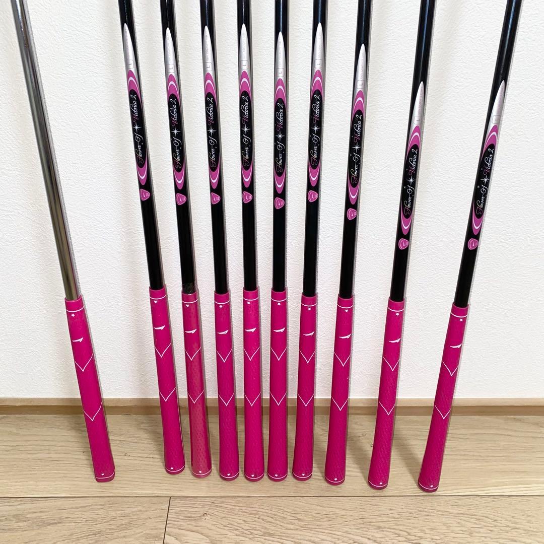 美品☆ワールドイーグル レディース用ゴルフクラブフルセット初心者キャディバッグ付