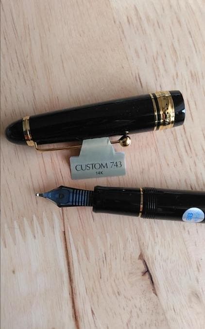 万年筆 カスタム743 極太字(BB)【黒軸】FKK3000RBBB 777-2