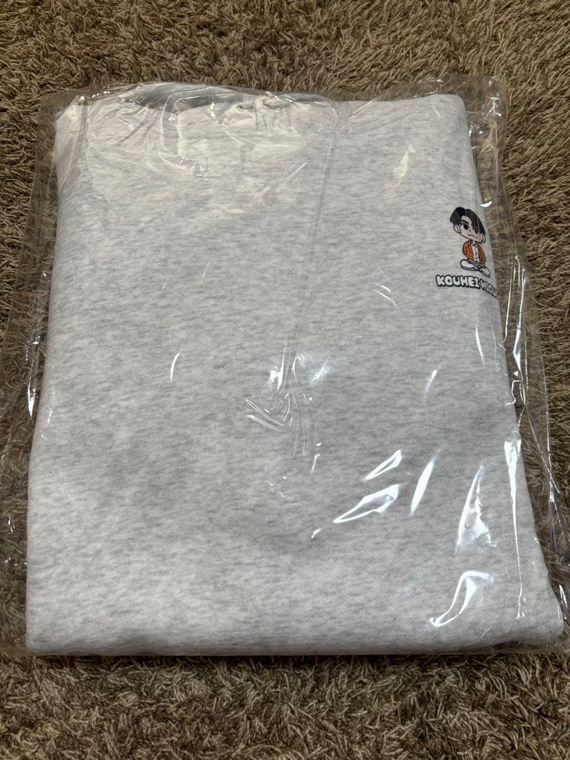 樋口幸平　裏起毛パーカー　アッシュ