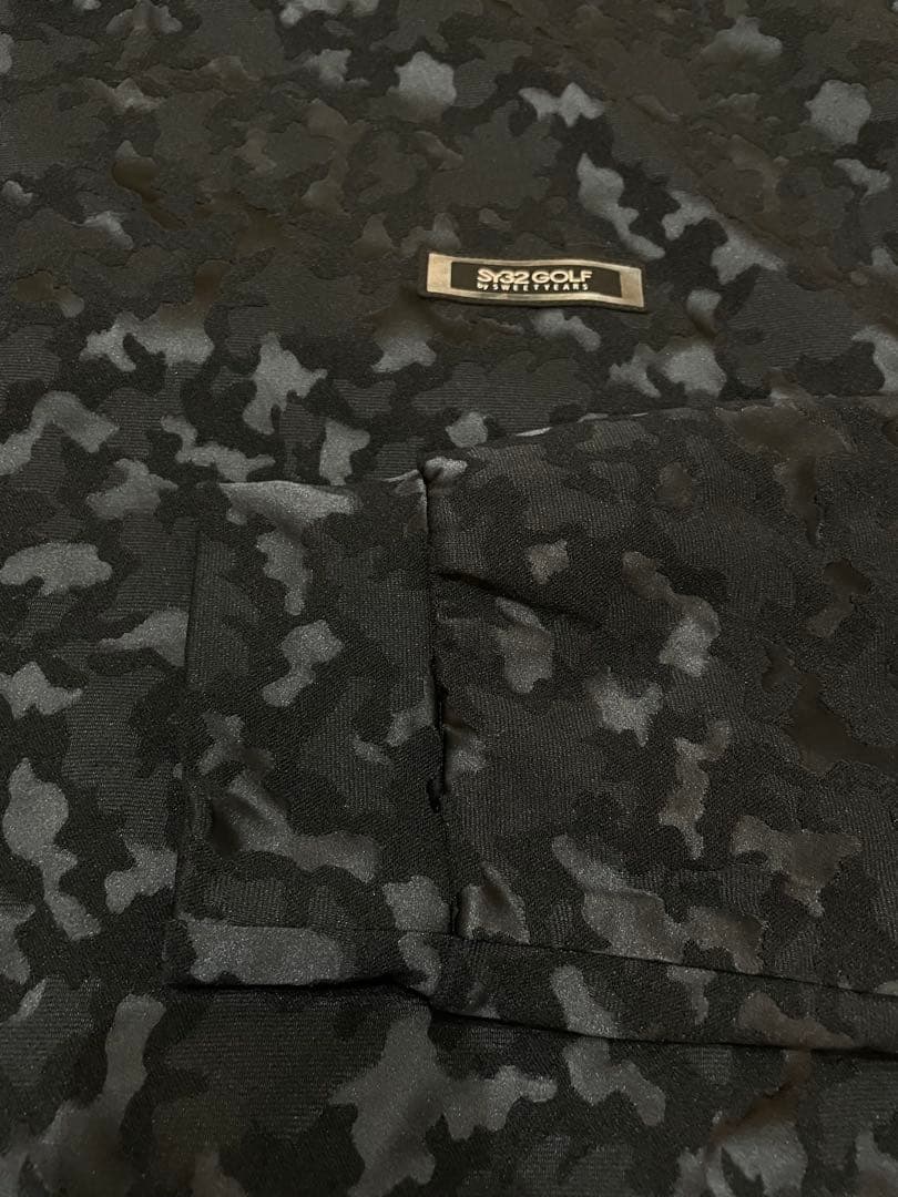 【SY32 SWEET YEARS】メンズ ロング モックネック XL カモ総柄