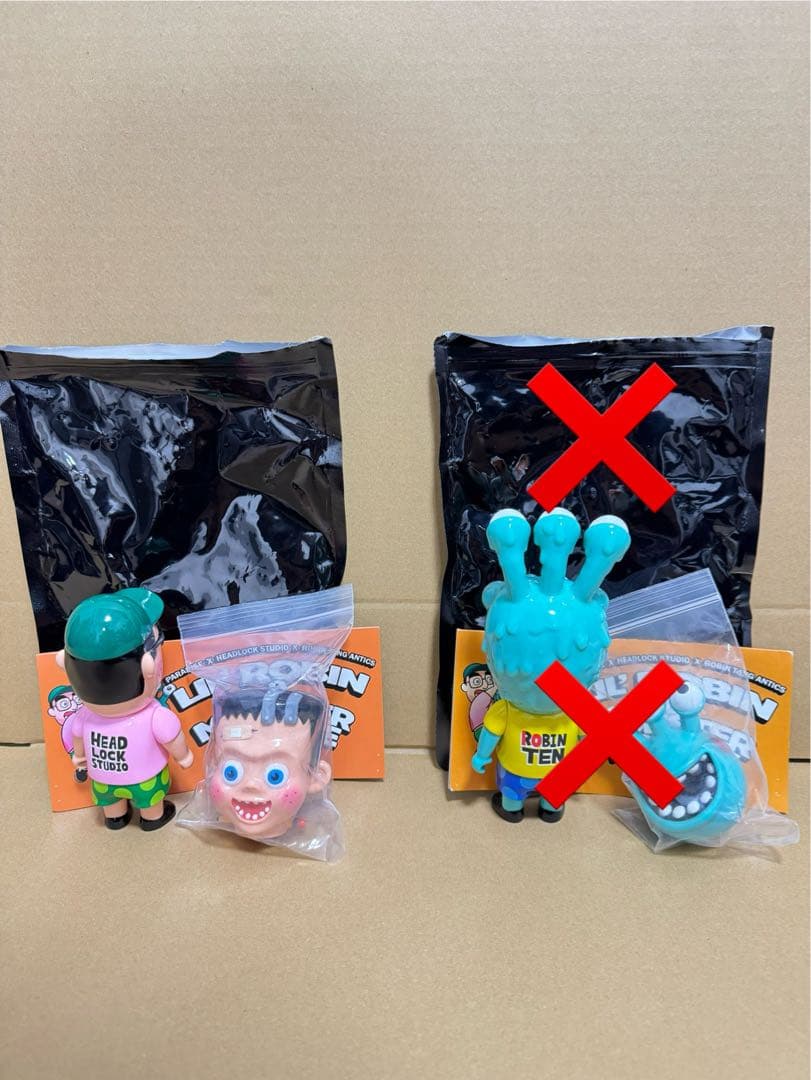 ソフビ　バラ　ロビンテン x ヘッドロックスタジオ Headlockstudio