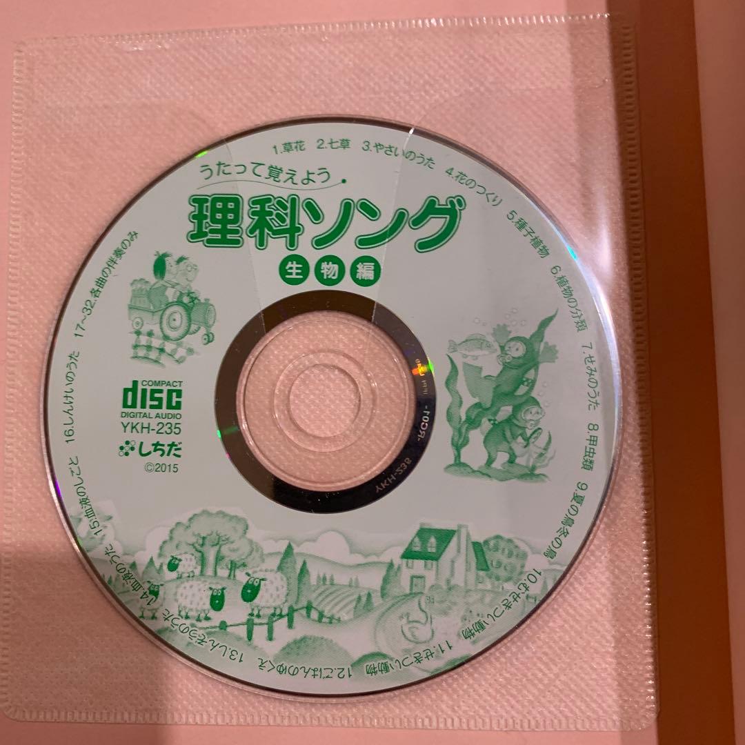 七田式　社会科ソング　理科ソング　5冊セットCD付き