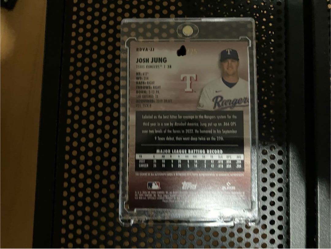 topps stadium club 2023ジョシュヤンサイン　25シリ