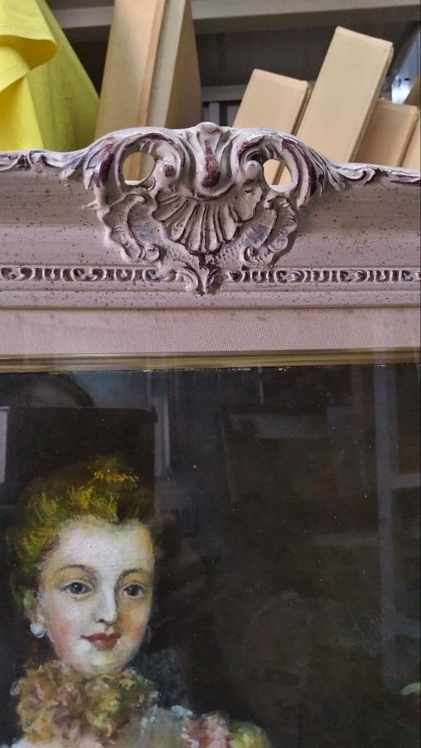 フランソワ .ブーシェ 肉筆模写F20号 大作高級額縁