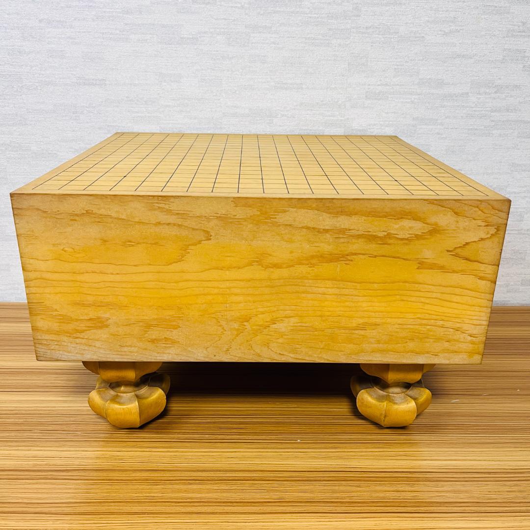 日向碁盤店 脚付碁盤 天地柾 柾目 囲碁 ヘソ有り 19路盤