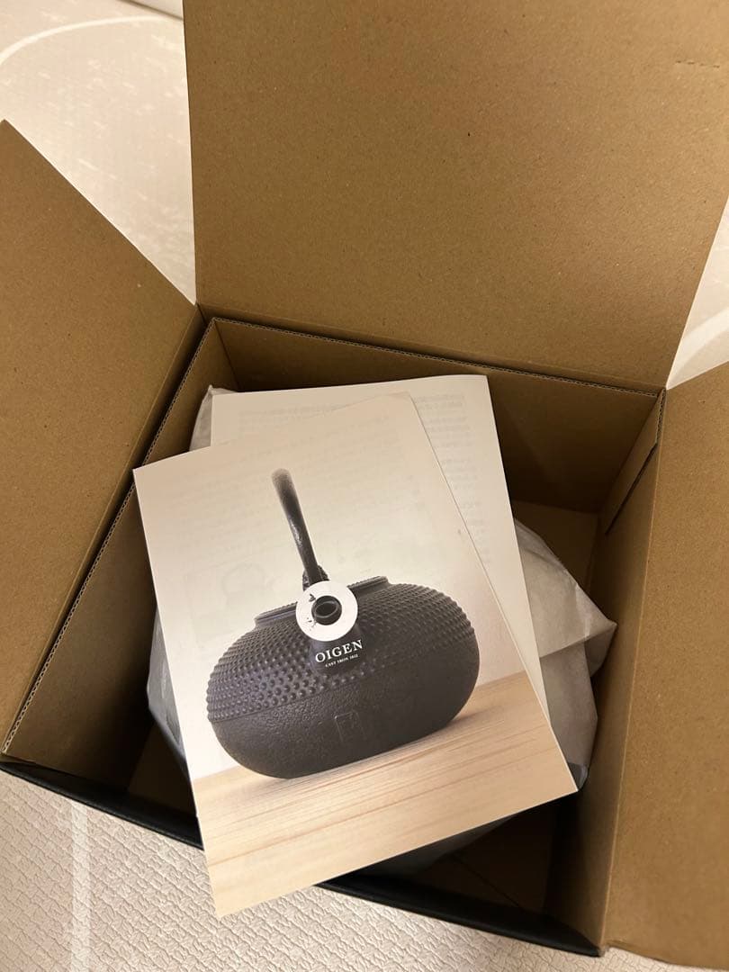 y*7様 及源　南部鉄瓶OIGEN 鉄瓶 まろみアラレ 1L H171