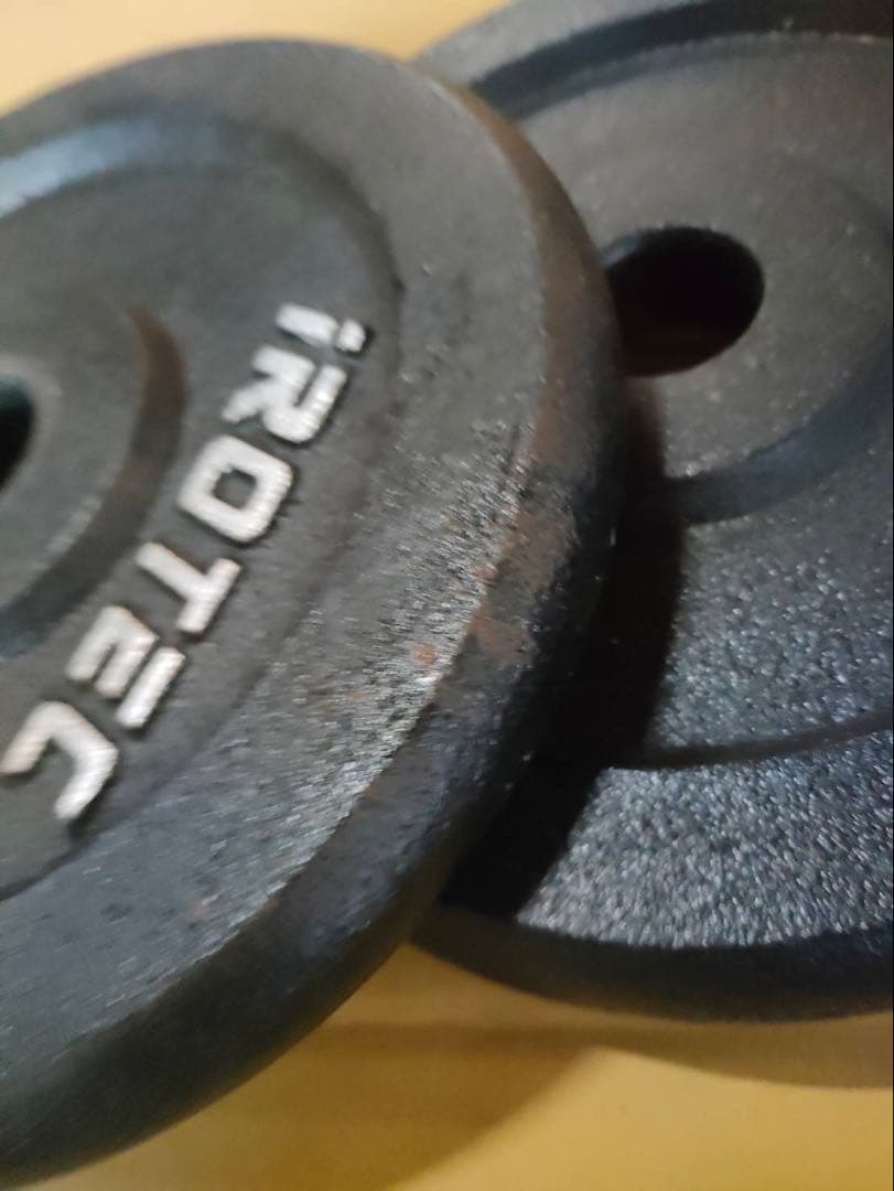 iROTEC 5kg プレート 4枚セット Wバーシャフト　計20kg