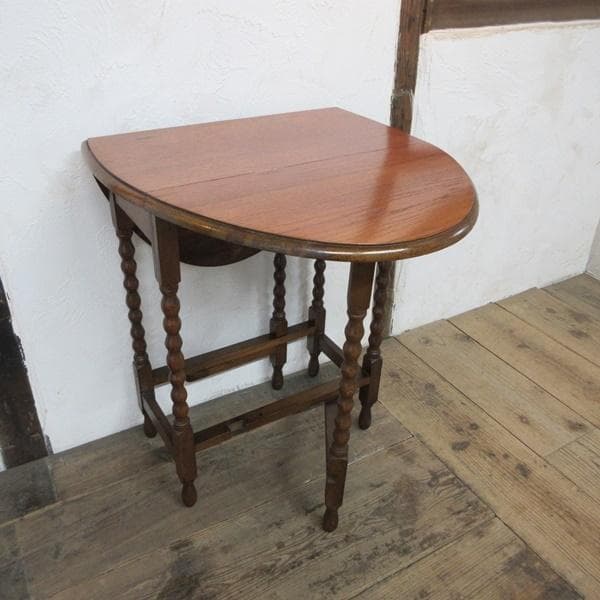 英国 アンティーク 家具 スモールゲートレッグテーブル バタフライ 6139e