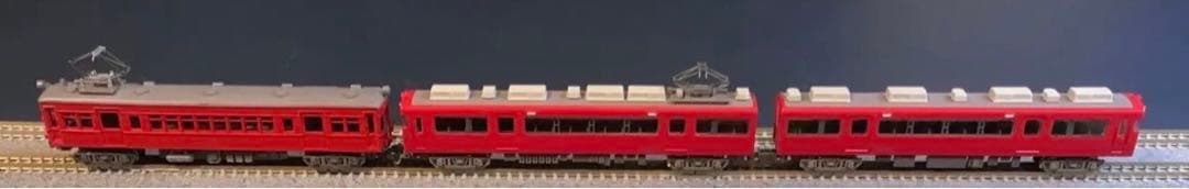 ■名鉄モ800形+鉄コレ7300系3両編成N化動力付き