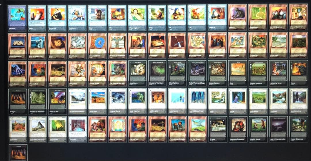 ミドルアース　カード　チャレンジデッキC ccg コンプ　指輪物語　トレカ