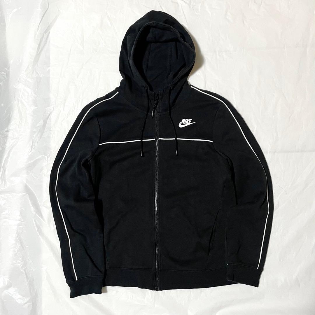 ナイキ トラックスーツ セットアップ サイドライン ブラック ホワイトライン M